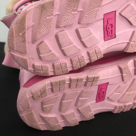 UGG GIRLS size 3 BOOTS BUTTE II PINK WATERPROOF BOOT SHEARLING Snow Rain Winter - Picture 11 of 15